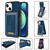 For iPhone 14 N.BEKUS Vertical Flip Card Slot RFID Phone Case (Blue) For iPhone 14 N.BEKUS Vertical Flip Card Slot RFID Phone Case (Blue)