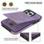 For iPhone 14 Pro N.BEKUS Vertical Flip Card Slot RFID Phone Case(Purple)