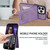 For iPhone 14 Pro N.BEKUS Vertical Flip Card Slot RFID Phone Case(Purple)