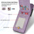For iPhone 14 Pro N.BEKUS Vertical Flip Card Slot RFID Phone Case(Purple)