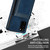 For Samsung Galaxy S20 FE N.Bekus Vertical Flip Card Slot RFID Phone Case(Blue)