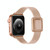 Magnetic Rose Gold Square Buckle Watch Band For Apple Watch Series 9&8&7 41mm / SE 3&SE 2&6&SE&5&4 40mm / 3&2&1 38mm(Pink)