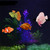 2 PCS Simulation Luminous Tropical Fish Tank Landscaping Fake Decorations(F01 Pink God Cumilus)