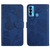 For Tecno Camon 18i HT03 Skin Feel Butterfly Embossed Flip Leather Phone Case(Blue)