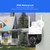 SriHome SH041 5.0MP 20X Optical Zoom 2.4G/5G WiFi IP66 Waterproof AI Auto Tracking H.265 Video Surveillance, Plug Type:AU Plug(White)