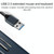 15101 5 in 1 USB3.0 to 3 x USB + SD / TF Card Reader HUB Adapter (Blue)