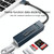 15101 5 in 1 USB3.0 to 3 x USB + SD / TF Card Reader HUB Adapter (Silver)