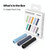3 PCS DUX DUCIS Stoyobe Stylus Silicone Cover Grip Set For Apple Pencil 1/2/Huawei M-Pencil(Dark Blue+Light Blue+Black)