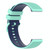 For Amazfit Pace 22mm Checkered Two-Color Silicone Watch Band(Teal+Blue)