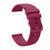 For Garmin Forerunner 245 20mm Solid Color Soft Silicone Watch Band(Burgundy)
