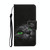 For iPhone 14 Pro Max 3D Colored Drawing Flip Leather Phone Case (Black Cat)