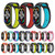 For Xiaomi Mi Band 7 Two-color Silicone Watch Band(Grey+Blue)
