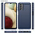 For Samsung Galaxy A04s Brushed Texture Carbon Fiber TPU Case(Blue)