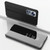 For Xiaomi 12 Lite Plated Mirror Horizontal Flip Leather Case with Holder(Black)