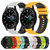 For Samsung  Galaxy Watch4 Classic 42mm 20mm Checkered Two-Color Silicone Watch Band(Pink+White)