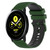 For Samsung Galaxy Watch Active 40mm 20mm Checkered Two-Color Silicone Watch Band(Amy Green+Black) For Samsung Galaxy Watch Active 40mm 20mm Checkered Two-Color Silicone Watch Band(Amy Green+Black)
