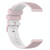 For Amazfit Pop Pro 20mm Checkered Two-Color Silicone Watch Band(Pink+White)
