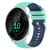 For Garmin Forerunner 158 20mm Checkered Two-Color Silicone Watch Band(Teal+Blue) For Garmin Forerunner 158 20mm Checkered Two-Color Silicone Watch Band(Teal+Blue)