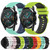 For Huawei Watch GT2 42mm 20mm Checkered Two-Color Silicone Watch Band(Red+Black)