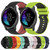 For Garmin Venu 20mm Checkered Two-Color Silicone Watch Band(Dark Blue+White)