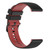 For Samsung Galaxy Watch Active2 40mm 20mm Checkered Two-Color Silicone Watch Band(Black+Red)