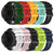 For Samsung Galaxy Watch Active2 40mm 20mm Checkered Two-Color Silicone Watch Band(Black+Red)