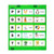 Whiteboard Magnet Hanging Bag Teaching Supplies(Green)