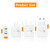 45W PD25W + 2 x QC3.0 USB Multi Port Charger with USB to Micro USB Cable, EU Plug(White)