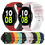 For Samsung Galaxy Watch4 40mm 20mm Checkered Two-Color Silicone Watch Band(Yellow+Black)