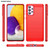For Samsung Galaxy A73 5G Brushed Texture Carbon Fiber TPU Phone Case (Red) For Samsung Galaxy A73 5G Brushed Texture Carbon Fiber TPU Phone Case (Red)
