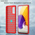 For Samsung Galaxy A73 5G Brushed Texture Carbon Fiber TPU Phone Case (Red) For Samsung Galaxy A73 5G Brushed Texture Carbon Fiber TPU Phone Case (Red)