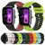 For Amazfit GTS 2 20mm Checkered Two-Color Silicone Watch Band(Red+Black)