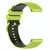 For Samsung Galaxy Watch5 44mm 20mm Checkered Two-Color Silicone Watch Band(Lime Green+Black)