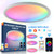 WiFi Bluetooth 2.4G Remote Control LED Ceiling Light, Voltage: US Standard 110V-130V(RGBCW White)