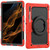 For Samsung Galaxy Tab S8 Ultra Bracelet Holder Silicone + PC Tablet Case(Red)