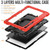 For Samsung Galaxy Tab S8 Ultra Bracelet Holder Silicone + PC Tablet Case(Red)