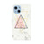 For iPhone 14 3D Drawing Leather Phone Case (Triangular Marble)