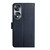For Honor 70 Genuine Leather Fingerprint-proof Horizontal Flip Phone Case(Blue)