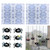 2 PCS DIY Halloween Spider Glass Pendant Crystal Drop Plastic Mold(White)