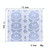 2 PCS DIY Halloween Spider Glass Pendant Crystal Drop Plastic Mold(White)