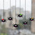 2 PCS DIY Halloween Spider Glass Pendant Crystal Drop Plastic Mold(White)
