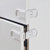 3 PCS Drawer Cabinet Door Child Safety Right Angle Lock(Black)