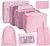 8 In 1 Cosmetic Bag Travel Storage Bag Set Folding Storage Bag(Pink) 8 In 1 Cosmetic Bag Travel Storage Bag Set Folding Storage Bag(Pink)