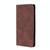 For iPhone 14 Plus Skin Feel Magnetic Leather Phone Case (Dark Brown)