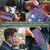For iPhone 14 Pro RFID Anti-theft Brush Magnetic Leather Phone Case(Purple)