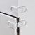 3 PCS Drawer Cabinet Door Child Safety Right Angle Lock(Light Green)