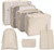 7 In 1 Travel Storage Bag Set Folding Storage Bag( Beige)