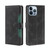 For iPhone 14 Pro Max Skin Feel Magnetic Buckle Leather Phone Case (Black)