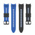 For Samsung Galaxy Watch5 Pro 45mm/5 44mm/5 40mm Two-color Silicone Strap Watch Band(Black Blue)