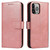 For iPhone 14 Pro Calf Texture Buckle Flip Leather Phone Case(Rose Gold)